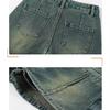 Damskie Letnie Jeansowe Szorty z Wysokim Stanem Seksowne Rozkloszowane Elastyczne Wygodne Modne Trendy