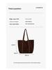 Retro Rivet Soft Surface Large Women's Tote Handbag