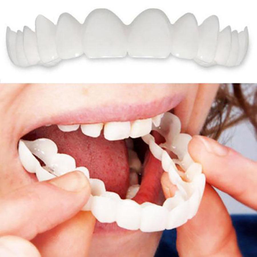 1 set of removable teeth upper and lower dental veneers dentures artificial tooth linings