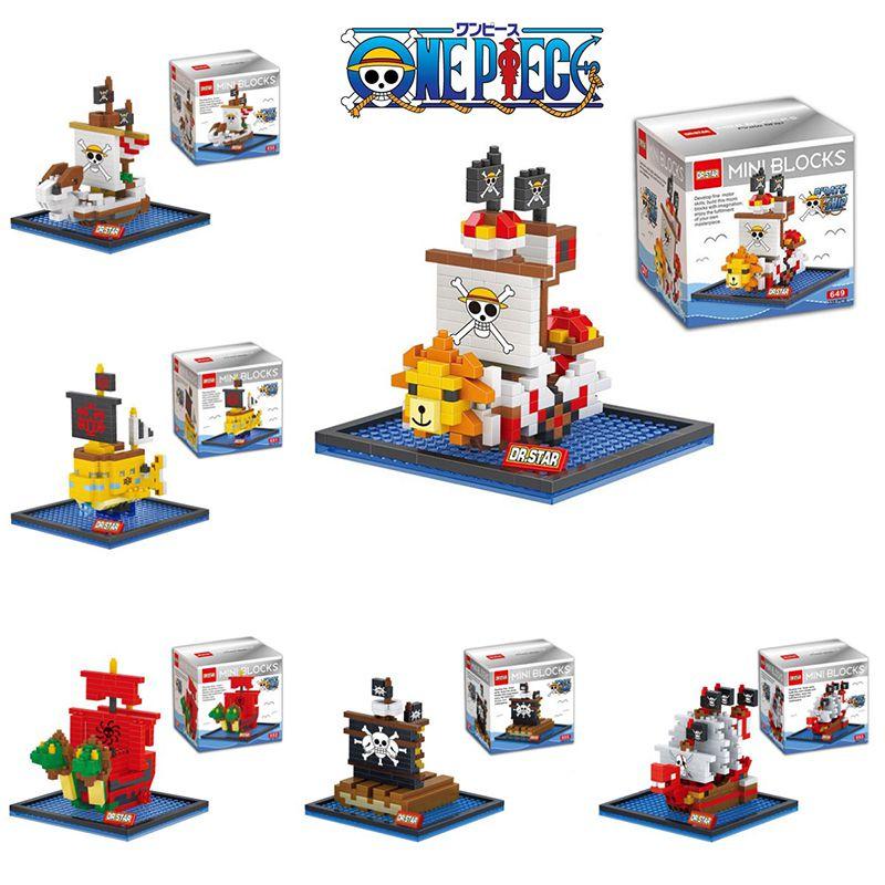 One Piece Pirate Boat Building Block Toy Mini Figure Collection Gift For Kids