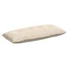 Back Cushion Beige 120 X 50 Cm Microfiber Fabric