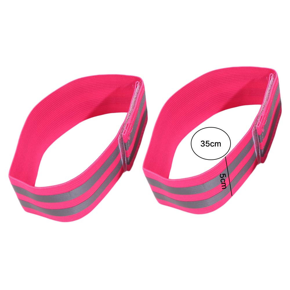 8PCS Multifunctional High Visibility Reflect Straps Safety Reflector Tape Elastic Armband Leg