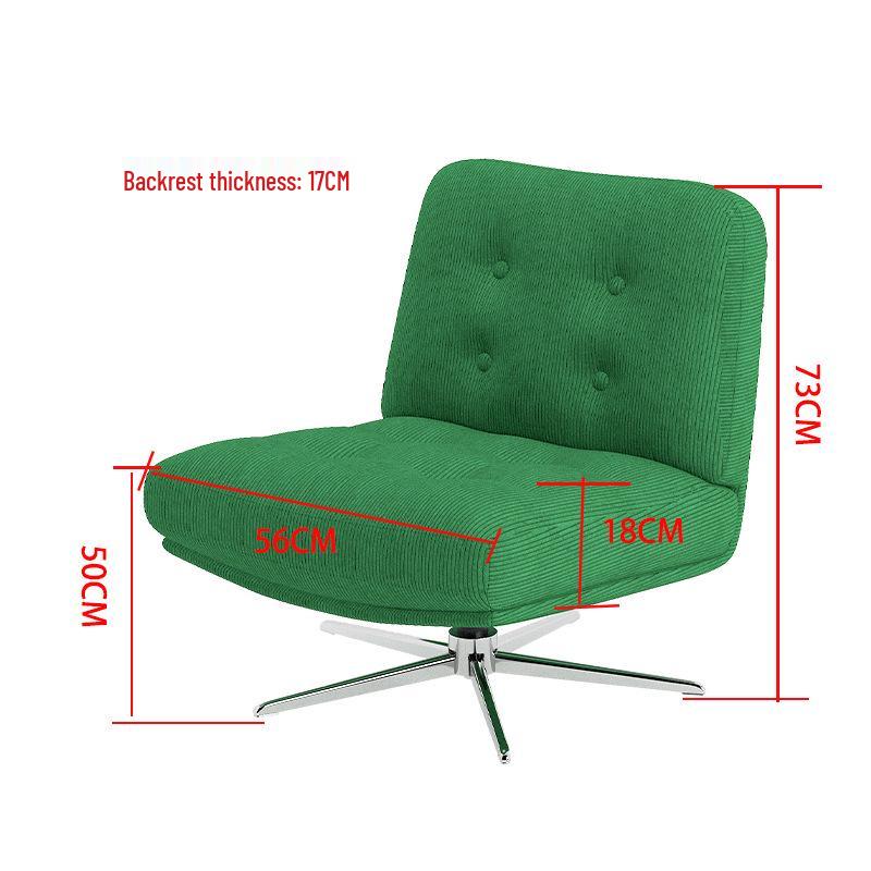 Lingge Tech Fabric Reclining Sofa Chair - Light Luxury for Living Room and Balcony