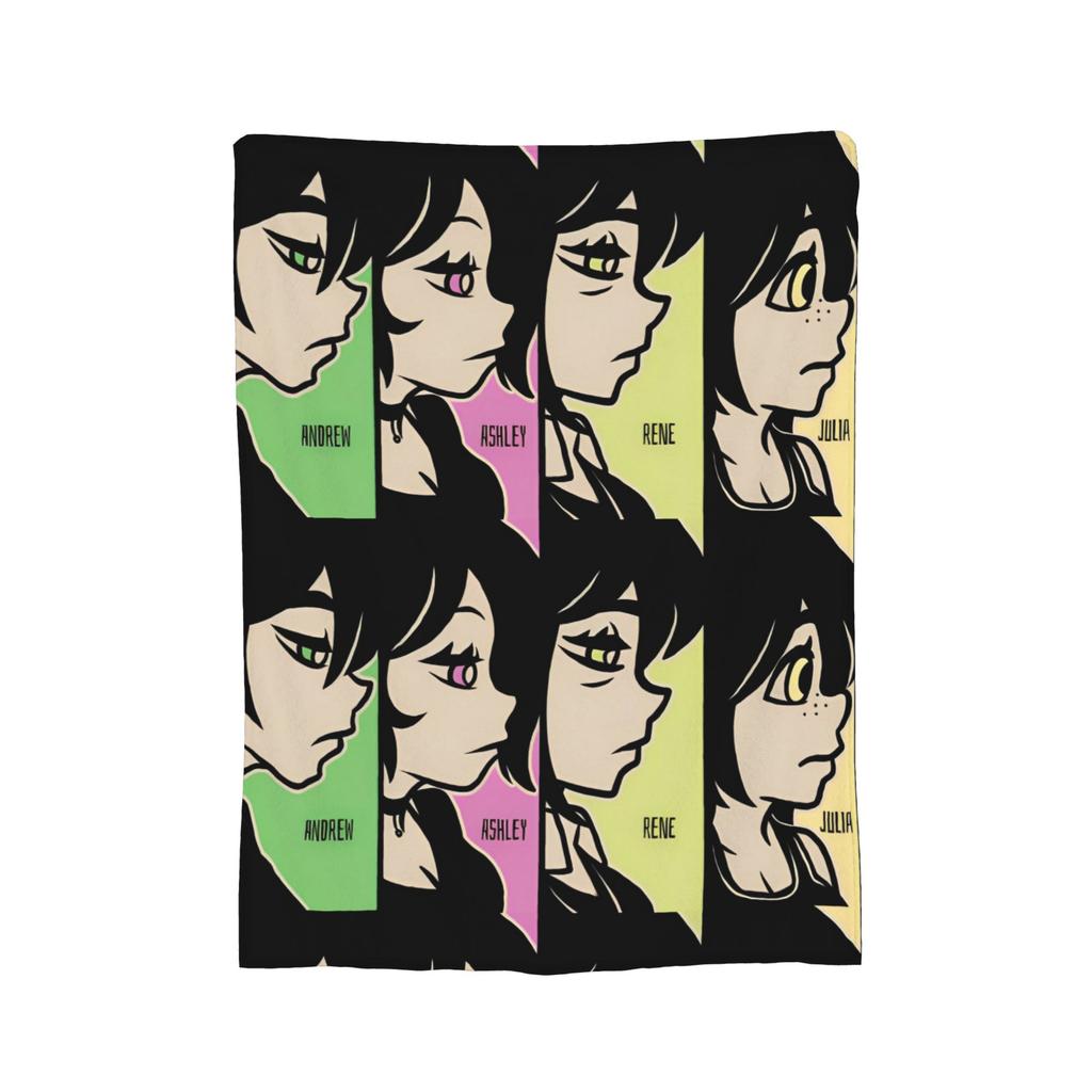 Ashley and Andrew Velvet Throw Blankets The Coffin of Andy and Leyley Modern Blanket for Bed Couch Super Warm Bedroom Quilt,