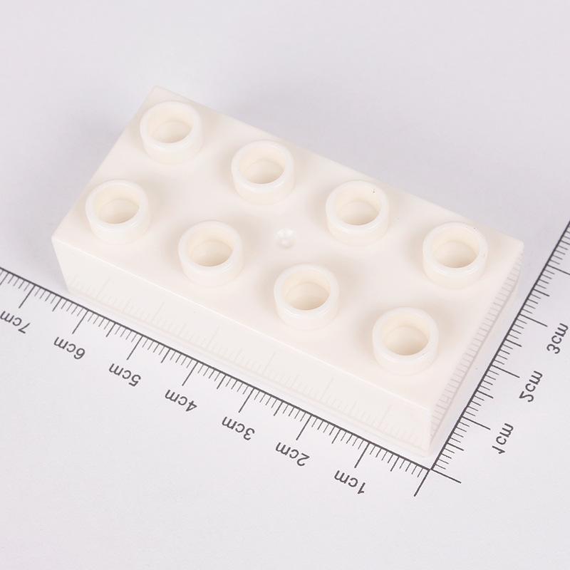 2x4 Dots Big Size Thick Brick 4PCS Colorful Building Block Figuers Compatible Large Plate Accessorie Kid Educational Toys Boys