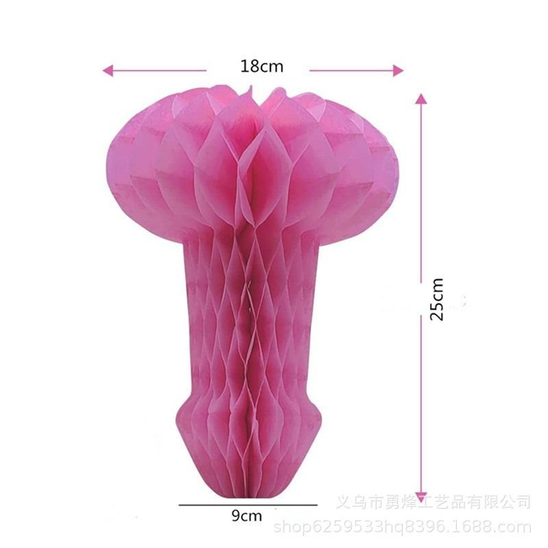 Creative Bachelor Party 3D Honeycomb Ball Bar Dance Party Hanging Decoration Bachelorette Theme Party Bridal Shower Supplies