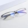 3 Color Transparent Anti Blu-ray Glasses Alloy HD Half-frame Business Myopia Glasses Decorative Plastic Men Reading Eyewear