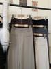 High-Grade Gray Wide-Leg Suit Pants - Women's Spring 2026 Drape Loose, Floor-Length Casual Trousers