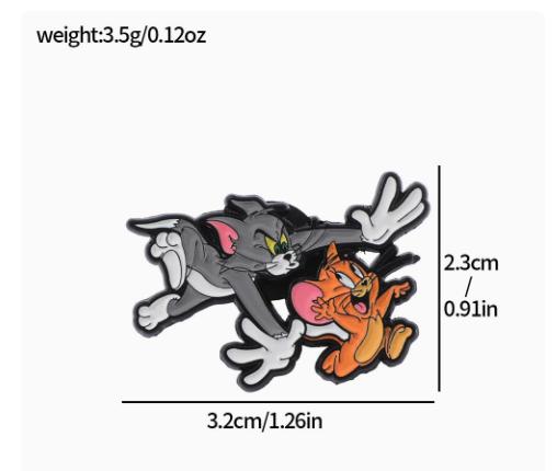 Creative Alloy Brooch Pin - Enamel Badge for Clothing Accessories one size