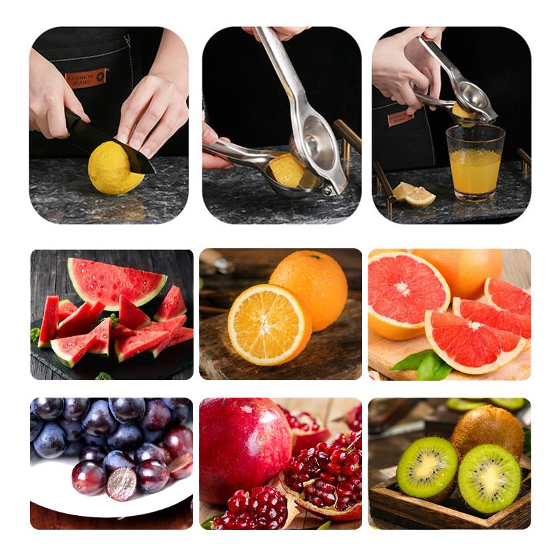 2025 New Manual Fruit Juicer Machine Manual Fruit Juicer 304 Stainless Steel Citrus Fruits Portable Pressing Kitchen Gadgets