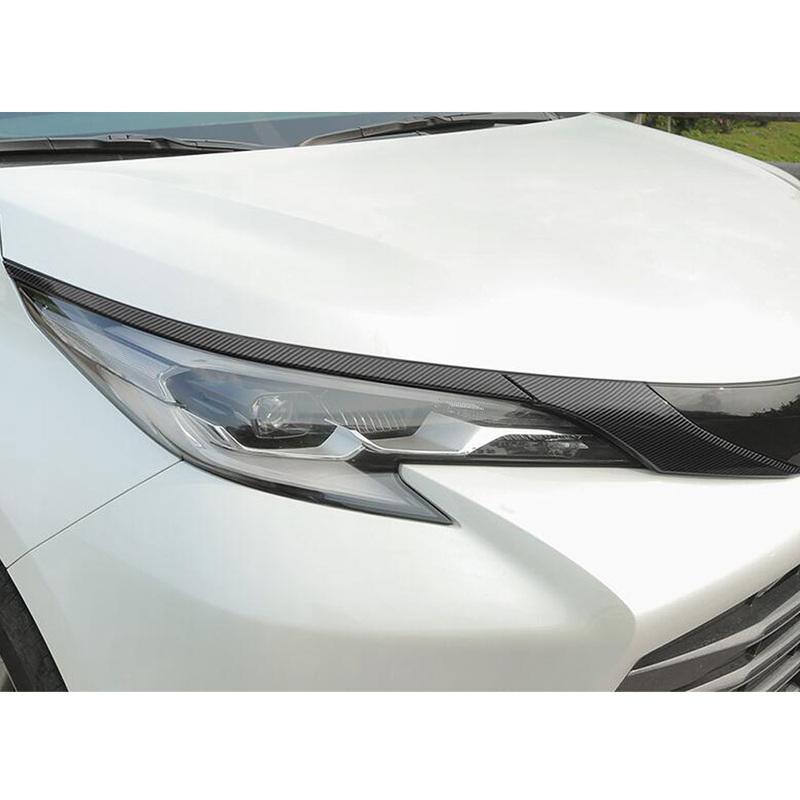Car Body Side Engine Frame Trim Headlight Eyebrow Cover Decoration Exterior Accessories Styling For Toyota Sienna