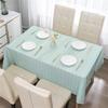 Checkered Tablecloth No Wash Waterproof Oil Dust Prevention Table Dining Cloth Checkered Coffee Mat Table Y9H7