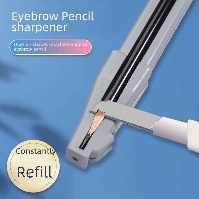 Beginner-Friendly Eyebrow Pencil Sharpener Set with Auxiliary Tool