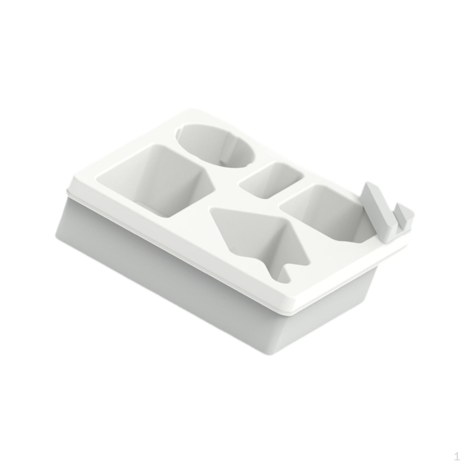 

Подставка для чашки на диване, силиконовый чехол для дивана, компактный портативный ящик для хранения, органайзер для кровати белый