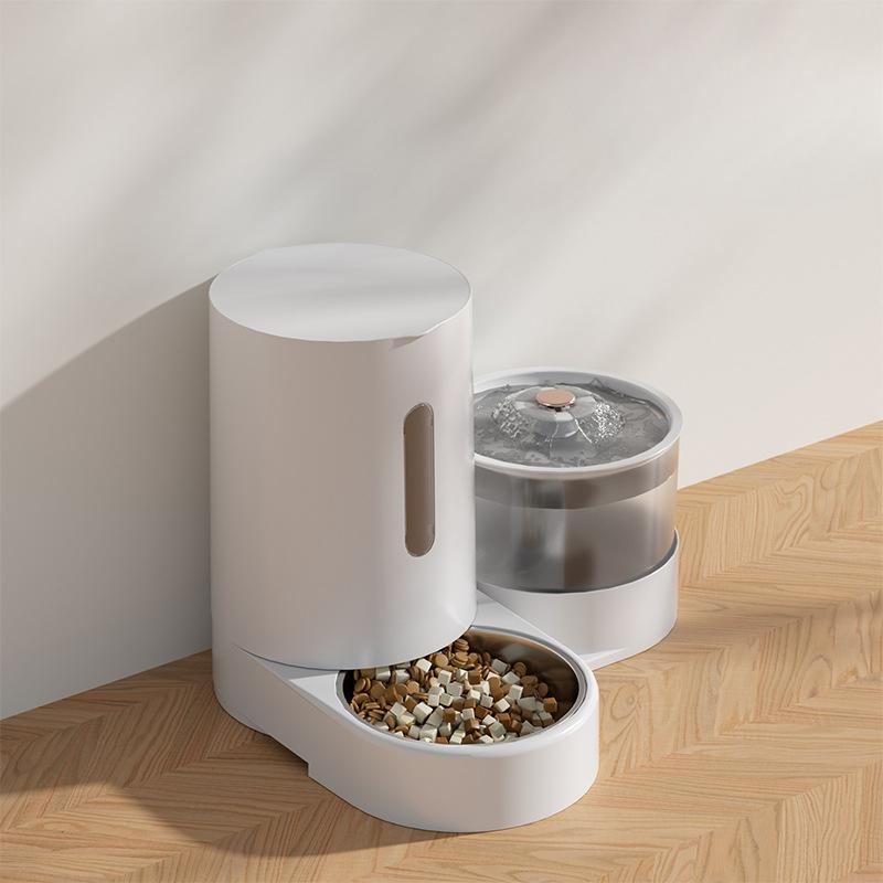 

Электрический дозатор воды для домашних животных, автоматическая кормушка, большая емкость, разделение сухой и влажной воды, интегрированная система подачи воды и корма для кошек и собак, питьевая вода 43.3*15.7*25.5 cm