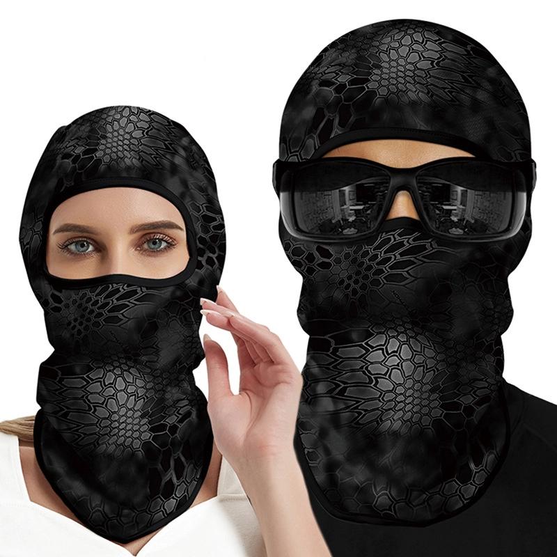 Summer Sunscreen Headgear For Men And Women Outdoor Motorcycle Riding Helmet Lining Headgear Fishing Funny Face Gini Face Mask