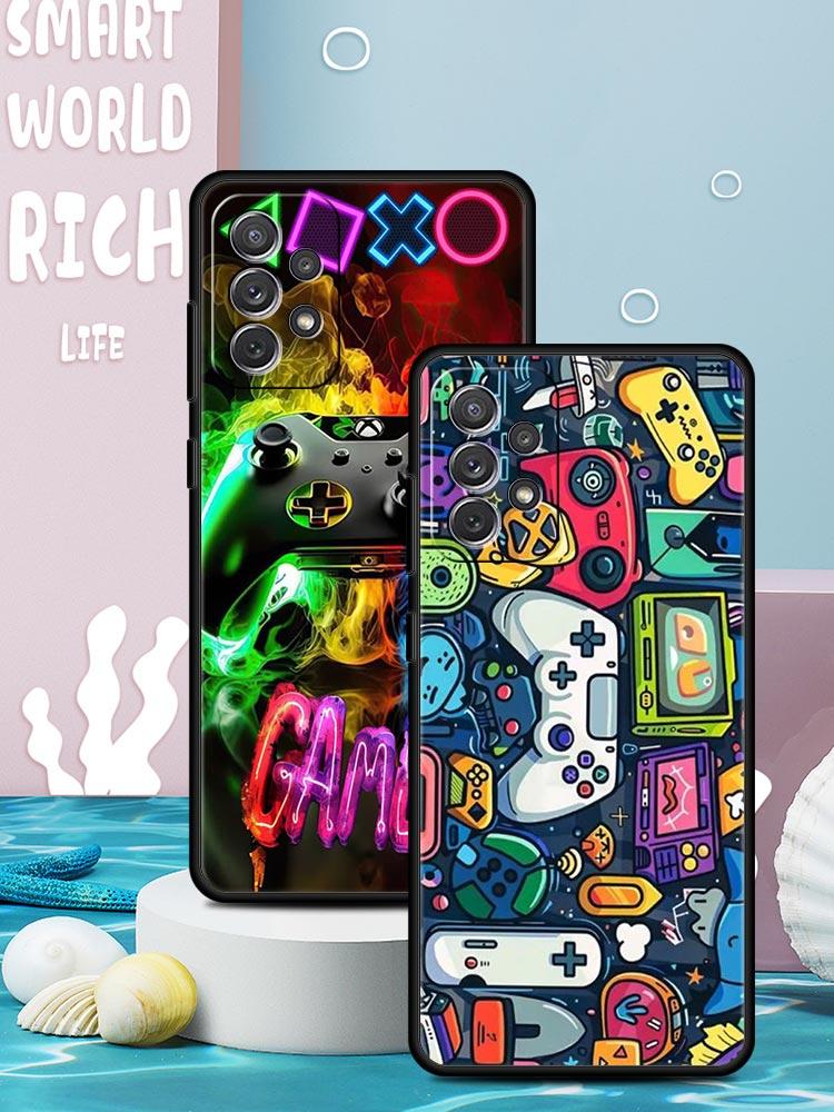 Technology Game Console Phone Case for Samsung Galaxy A55 A35 A17 A07 A15 A13 A25 A51 A71 A72 A73 A32 A52 A52S A41 5G Soft TPU