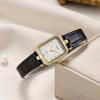 Medieval Style Pointer Light Luxury Niche High-Value Leather Decoration Women'S Waterproof Quartz Watch