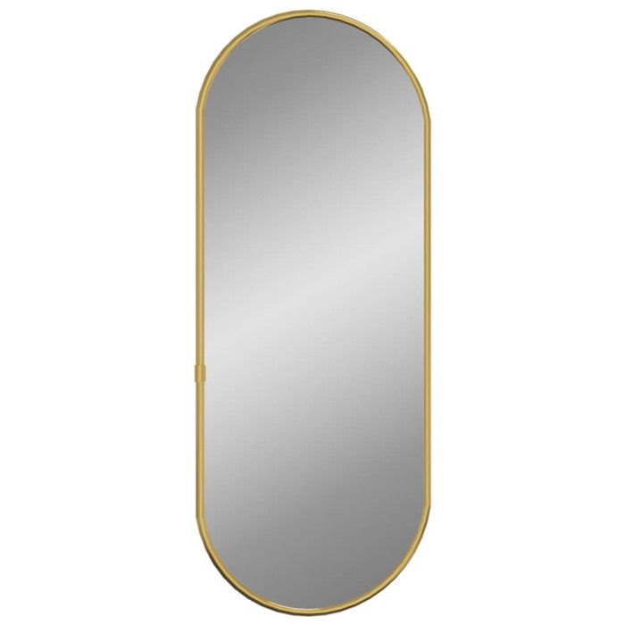 VidaXL Wall Mirror Makeup Mirror Vanity Cosmetic Bathroom Decoration Toilet Living Room Interior Gold 348197