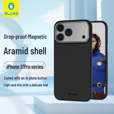 BQueen Aramidfaser Magnetische Hülle für iPhone 17 Pro