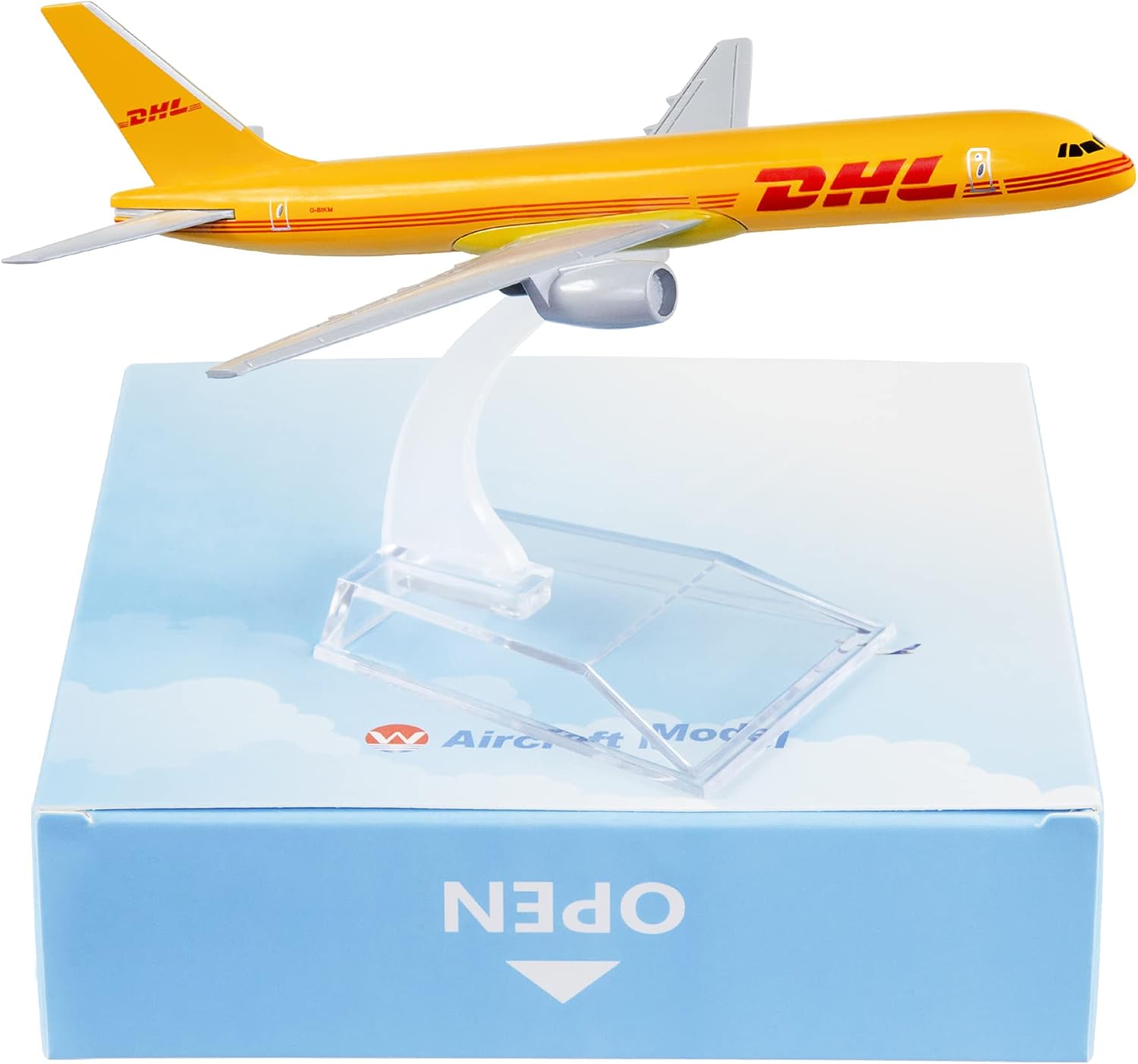 

16cm B757 Simulation DHL Airways 1/400 Scale Metal Alloy Airplane Model With Aircraft Base Aviation Plane Model Room Ornament