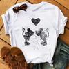 Disney Cartoon Mickey Mouse Print Cotton T-Shirt Women Tops Graphic Hippie Tees Funny Harajuku T-shirt Fashion Female Tshirt