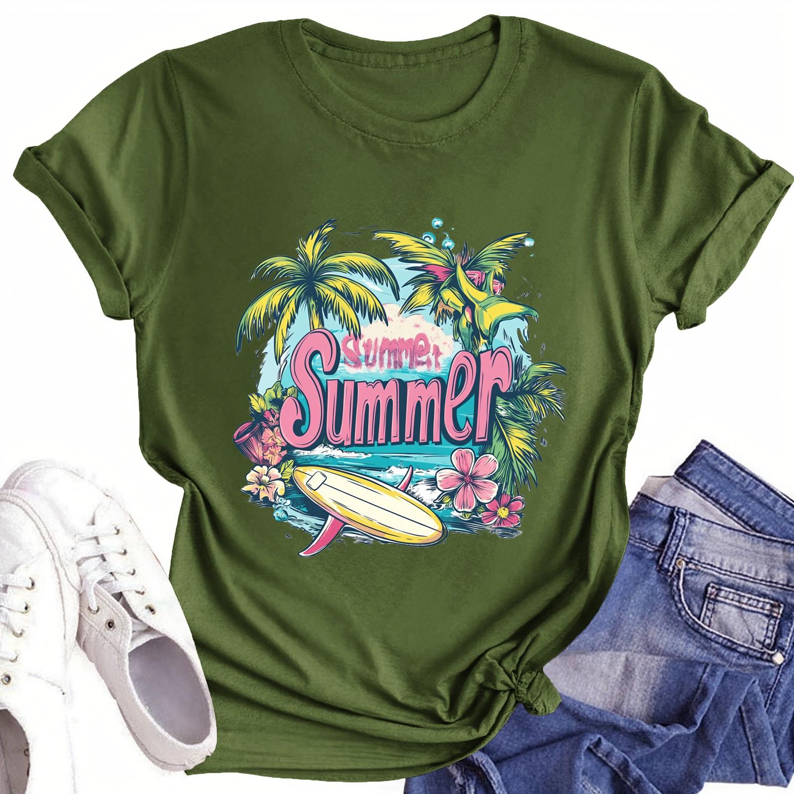 

Футболки для малышей, девочек и мальчиков, детские футболки с короткими рукавами и принтом для мальчиков и девочек 100 армия зеленый