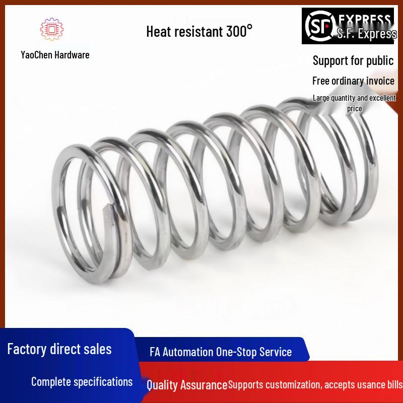 Heat-Resistant Compression Spring YWLH Series: Sizes D4-D16, Lengths L10-L40