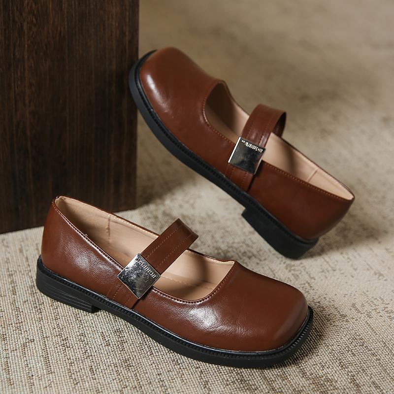 CRLAYDK Vintage Women's Casual Loafers Slip On Flat Shoes Comfort Penny Dressy Ladies Work Walking Office Leather Moccasins