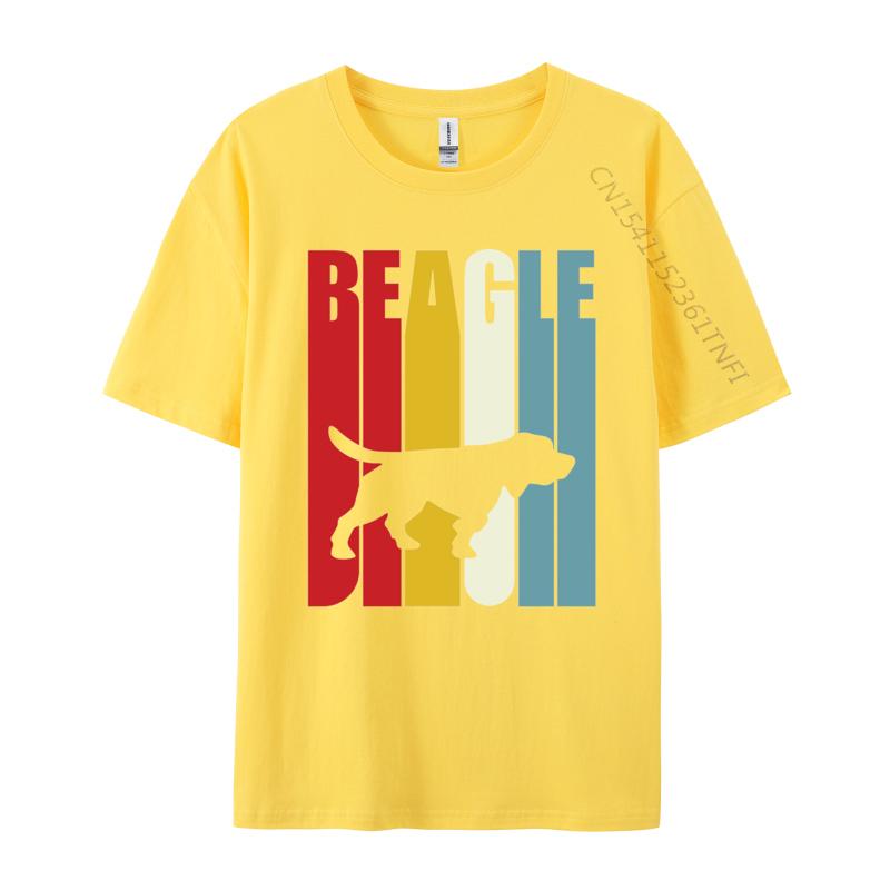 Beagle Crossing Tshirt Unisex Tops Clothes Cotton Fitted Tee Shirts Male Tshirt Guys Tshirt Fast Shipping