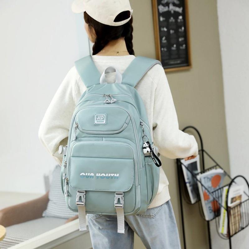 Mode Mittelschule College Student Schultasche Rucksack für Damen Große Kapazität Campus Prinzessin Straße Outdoor