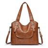 Women's Crossbody Tote - Trendy Soft Leather Large-Capacity Shoulder Bag for Middle-Aged Women