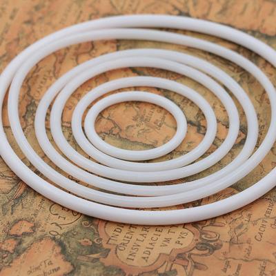20pcs Dreamcatcher Round Hoops 11Cm White Plastic Circles Diy Craft Material For Wall Hanging Decor Art Projects