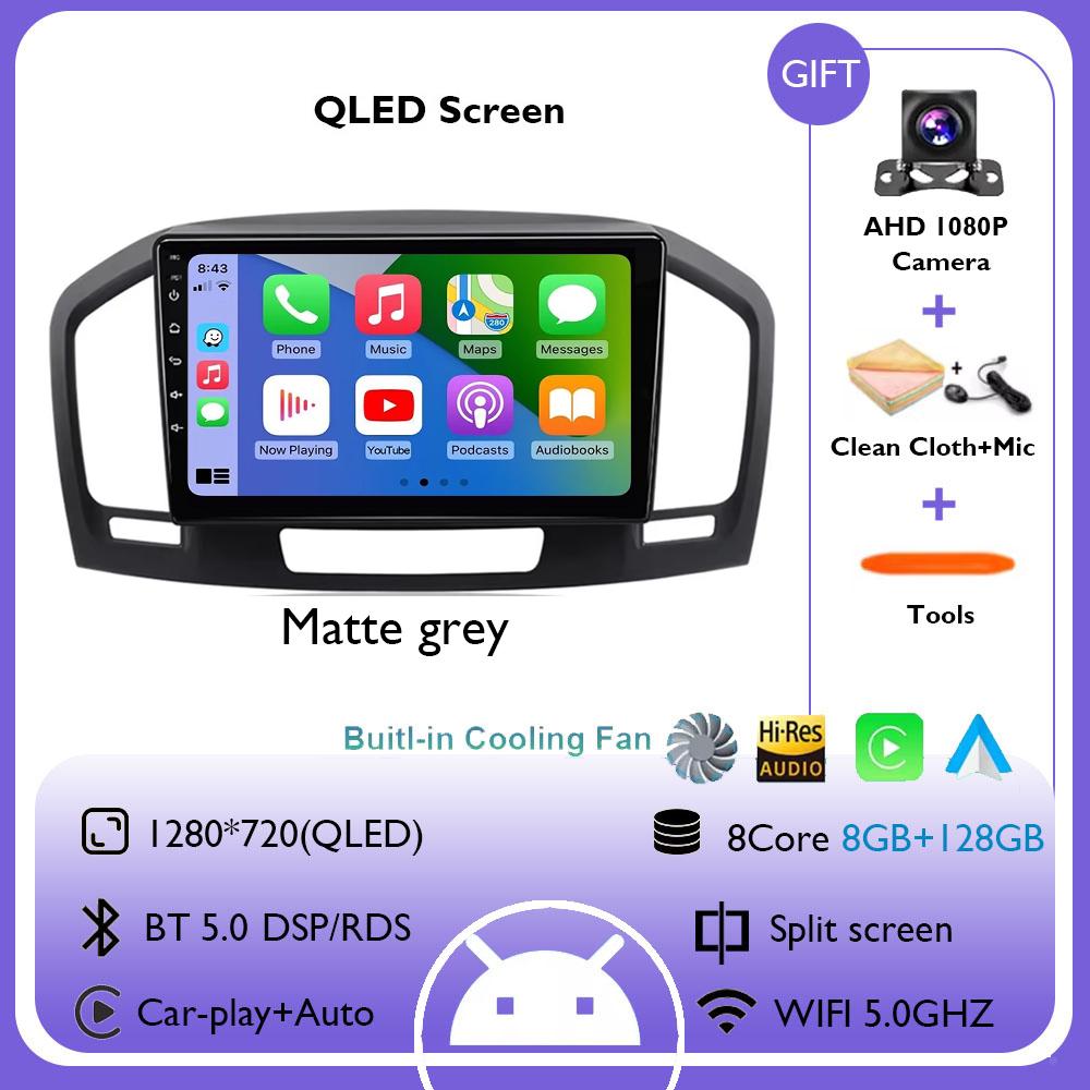 9Inch Car Radio For Buick Regal Opel Insignia 2009 - 2013 Stereo Multimedia Video Player Wireless CarPlay Android Auto 4G+WiFi