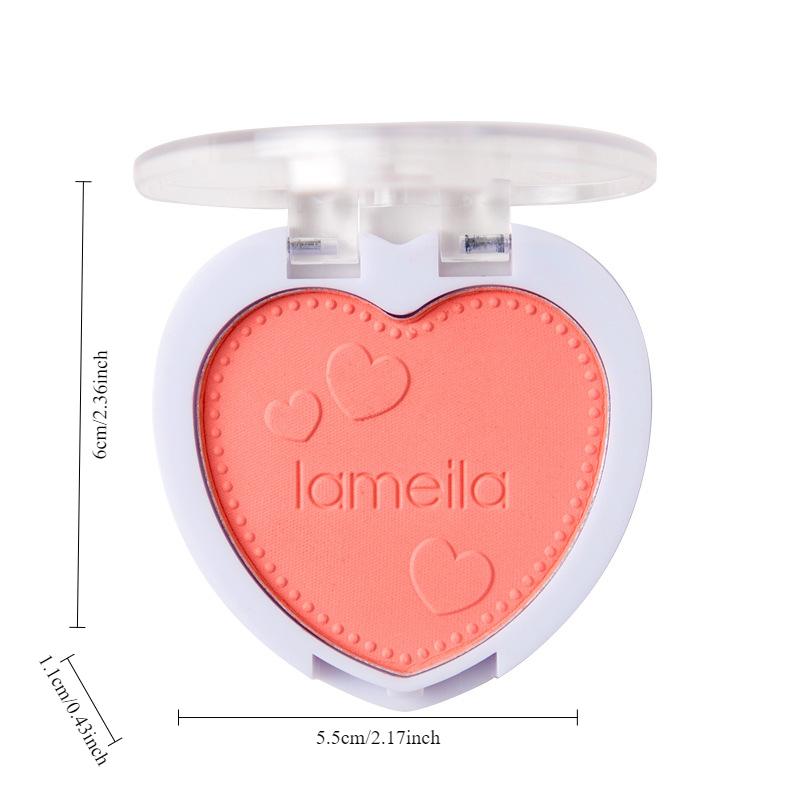 1pc Love Makeup Case, Blush Base Case, Home Makeup, Dress Up Embellishment Set