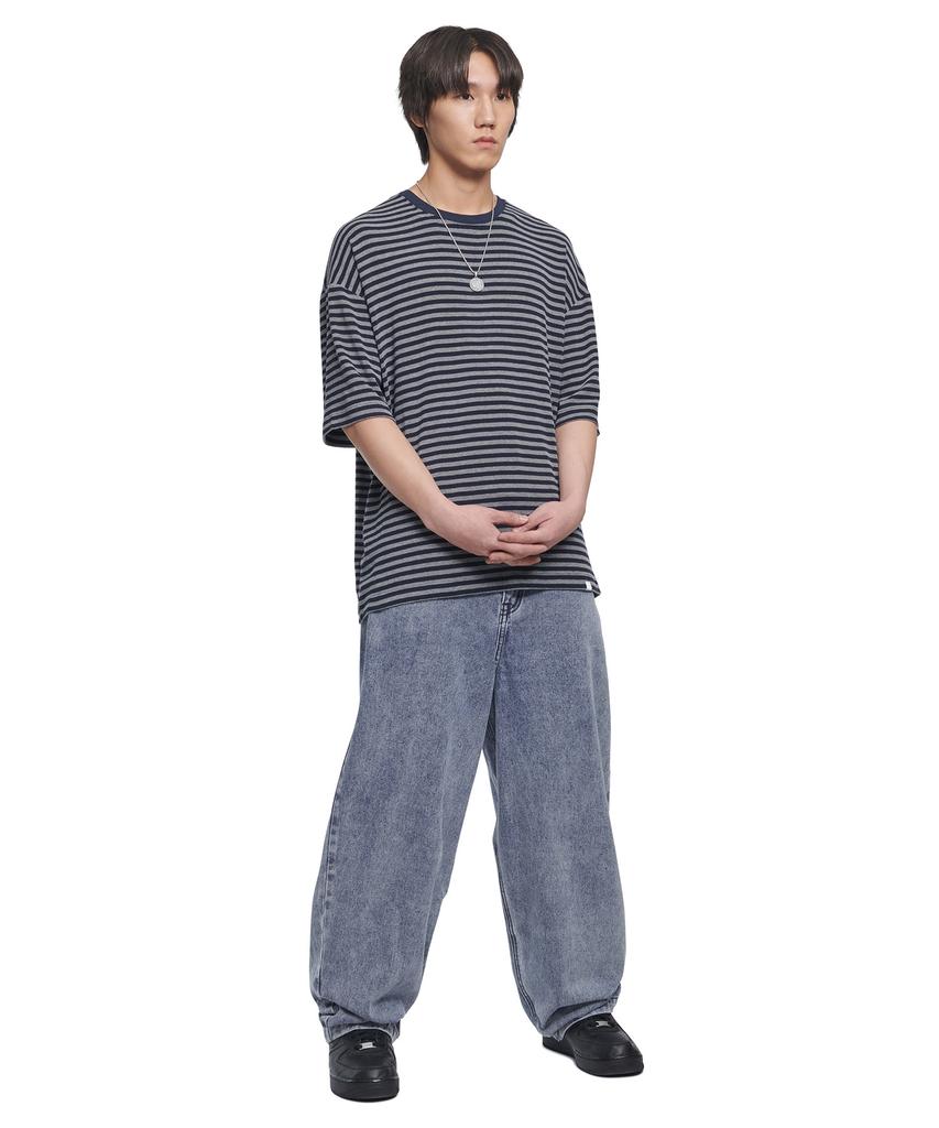 Nomaenyueol Nm Border T-Shirt - Dark Navy