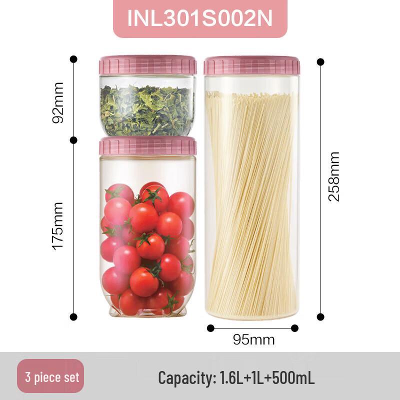 LocknLock New Concept 3-Piece Stackable Storage Set