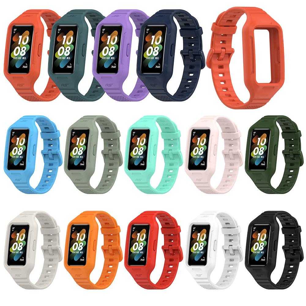 Sport Soft Silicone Wristband For Huawei Band 8 7 6 Strap Bracelet Colorful Strap For Huawei Band 9 Smart WatchBand Replacement
