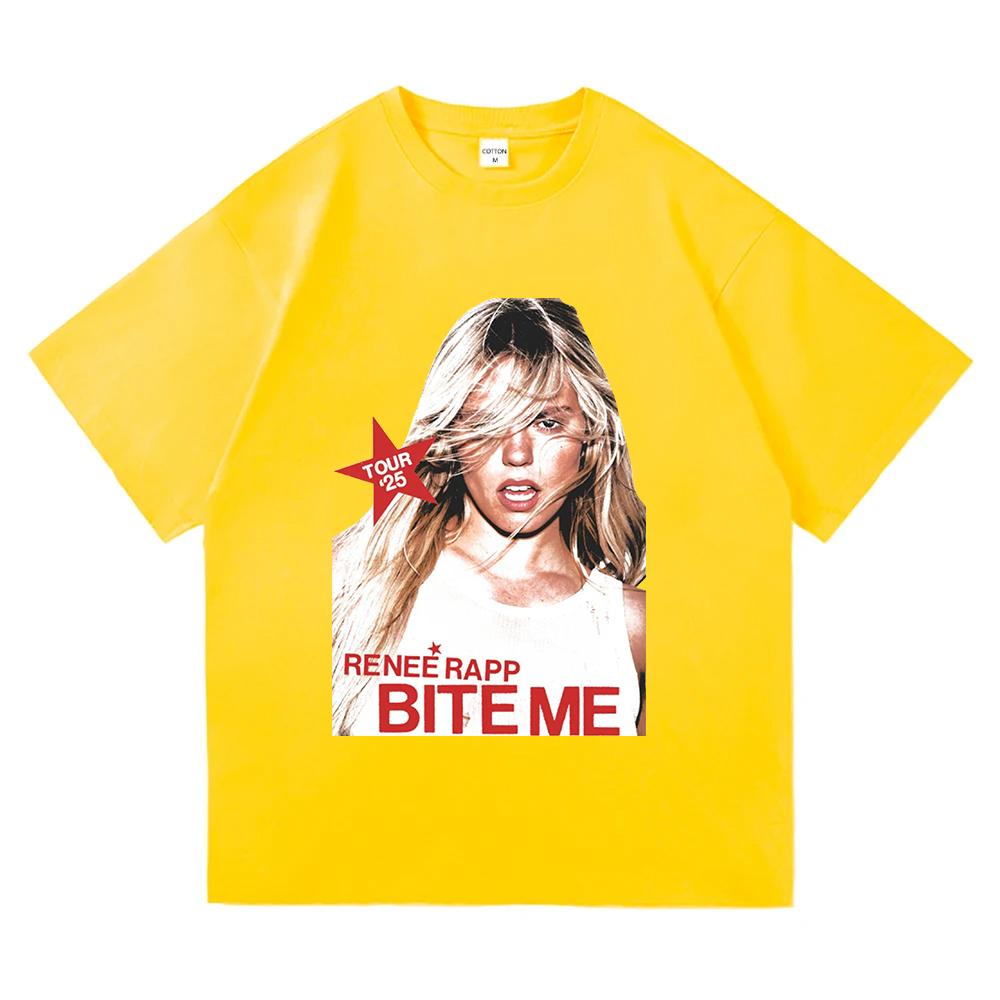 

Pink Tour Tee Reneé Rapp Gift for Women and Unisex Unisex T-shirts Comfort Cotton O-neck Short Sleeve Clothes Aesthetic Casual Tops 2XL