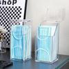 "Clear Acrylic Desktop Dust Mask Storage Box with Cover"