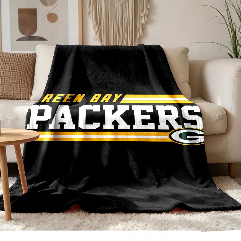 Green Bay Packers Soft and comfortable flannel Suitable for sofas living rooms outdoor camping travel and also makes a great anniversary gif