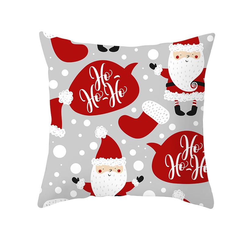 Christmas Pillow Cover Santa Claus Cushion Cover Sofa Pillow Cover Christmas Ornament Home Decor New Year Navidad 2023 45*45cm