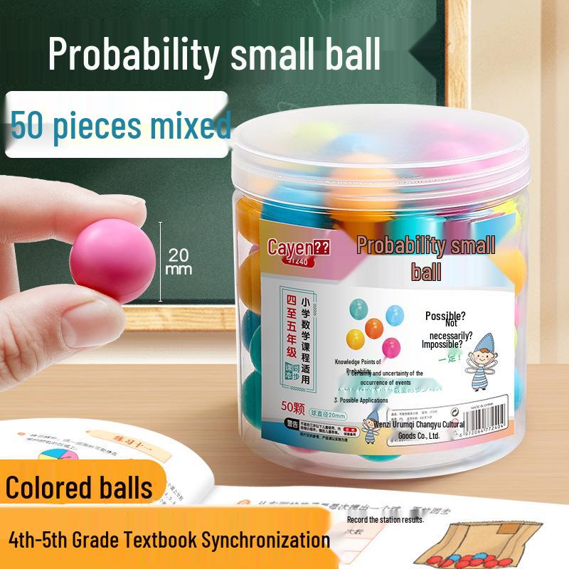 Colorful Plastic Counting Balls for Primary School Math and Statistics