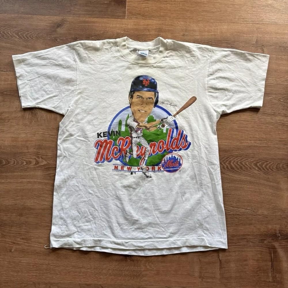 Винтажная футболка New York Mets 80-х годов Карикатура на Кевина МакКрейнолдса Унисекс футболка S-5XL Унисекс футболка M