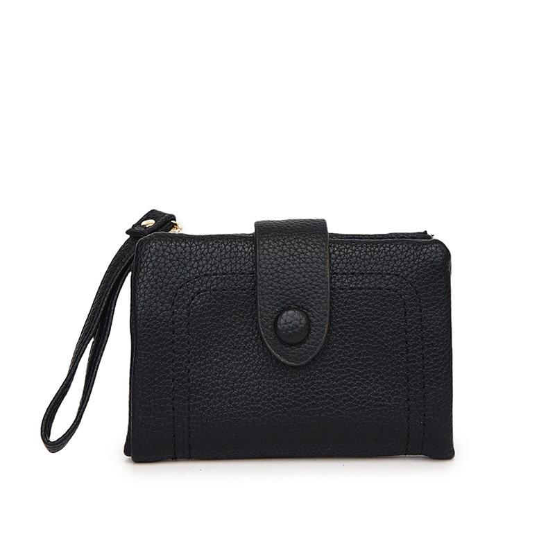 

Новый текстурированный короткий кошелек большой вместимости модный складной маленький кошелек многокарточный кардхолдер