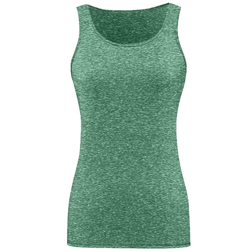 Fashion Women's Sleeveless Round Neck Loose And Breathable Sports Vest Top