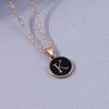 Fashion Enamel Initials Letter Pendant Necklace for Women Girls A-Z Alphabet Name Necklace Birthday Jewelry Gift