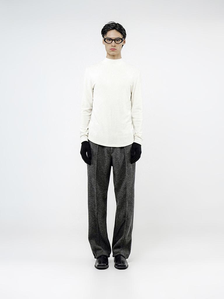 Chaenseseunoi Fleece Wool Half Turtleneck - Ivory /M244Tp03Iv