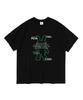 ROIDESROIS Spray Print Rabbit Short Sleeve T-Shirt (Black)