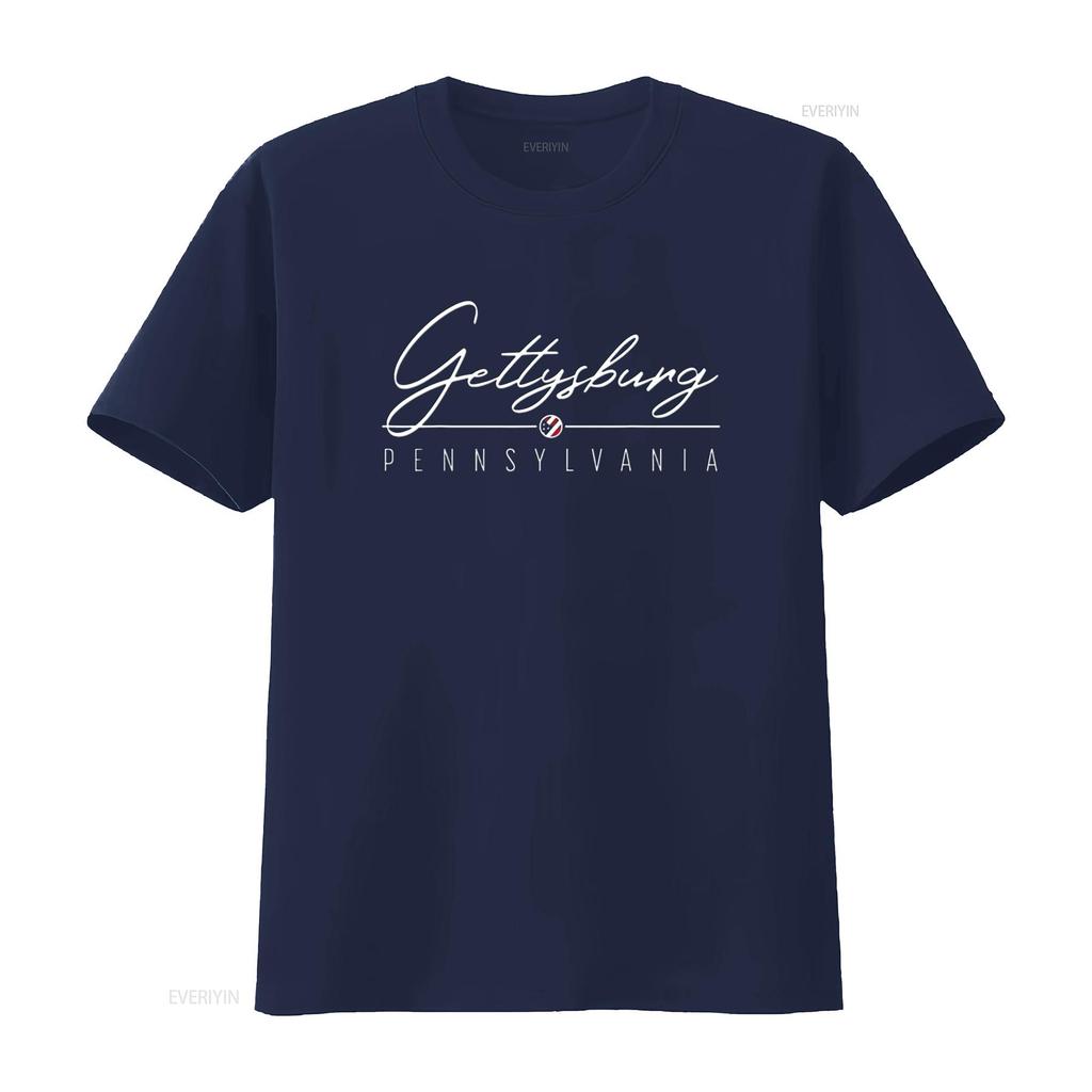 Gettysburg PA Women S T Shirt Trendy with Unique Design Vintage Washed Designer Clothes Fashion Soft Slightly Unisex Homme